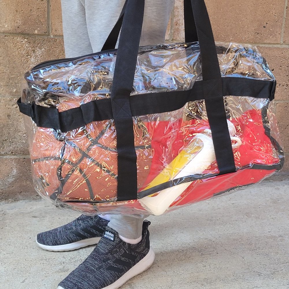 DORO PVC CLEAR DUFFLE BAG